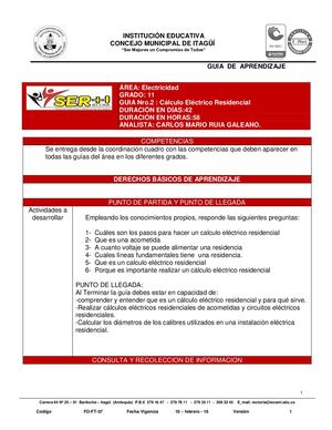 ELECTRICIDAD 11° GUIA N° 2