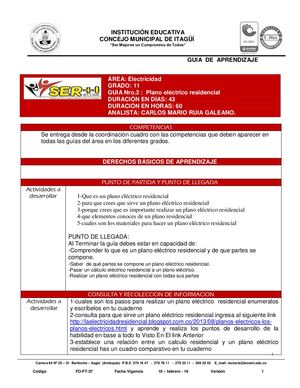 ELECTRICIDAD 11° GUIA N° 3