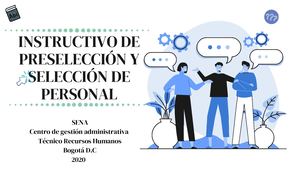 Instructivo De Preselección Y Selección De Personal (1)