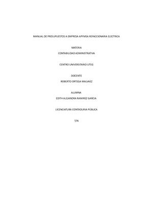 Manual De Presupuestos