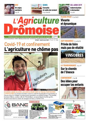 A feuilleter L'Agriculture Dromoise du 26 mars 2020