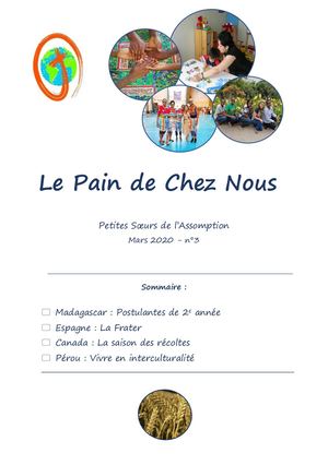 Pain De Chez Nous Petites Soeurs De L'Assomption Mars 2020