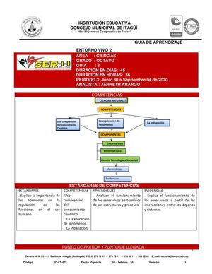 Ciencias 8ª Guía Nº3 Sistemas De Regulación ( Excretor, Inmune,nervioso Y Endocrino)