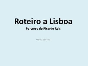 Roteiro A Lisboa