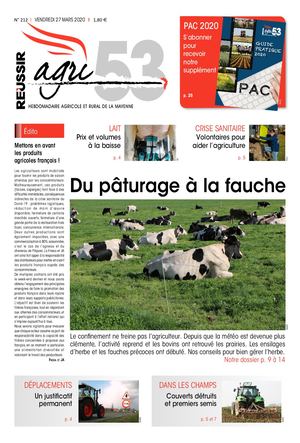 Agri53 n°212 - 26 mars 2020