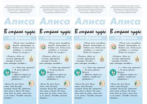 Закладки, Алиса в стране чудес