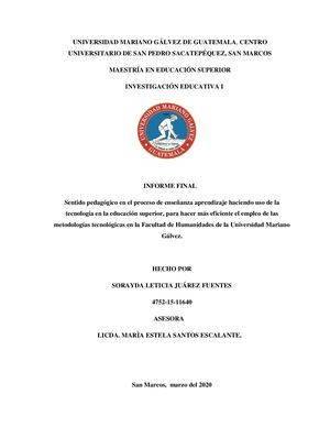 Informe Final Investigación Educativa