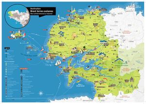 Carte de la destination Brest terres océanes