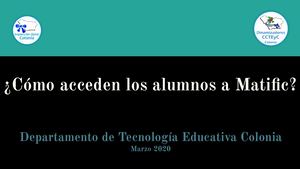 Cómo Acceden Los Alumnos A Matific