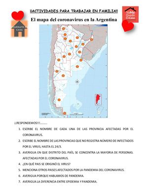 El Mapa Del Coronavirus En La Argentina