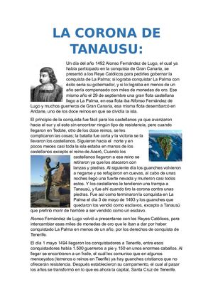 La Corona De Tanausú