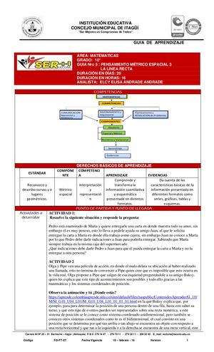 MATEMATICAS 10º GUIA Nº 5 PENSAMIENTO MÉTRICO ESPACIAL 3