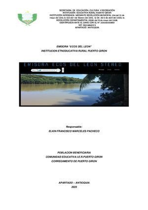 Proyecto Emisora Escolar 2020