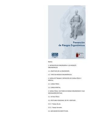 Factores De Riesgo Ergonómico