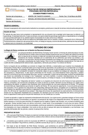 Estudio De Caso La Magia De Disney Rrhh