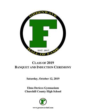 2019 Induction Program