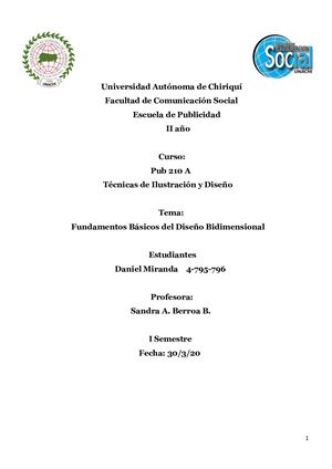 Fundamentos Básicos del Diseño Bidimensional