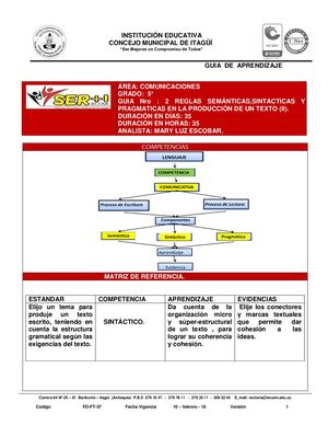 COMUNICACIONES 5° GUIA N°2