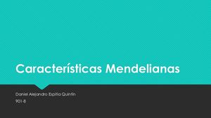 Características Mendelianas