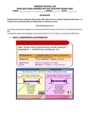 English Guide 801 802