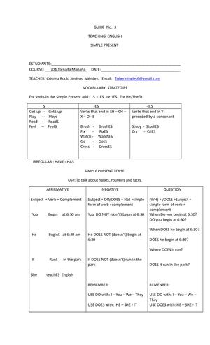 Guide No 3 Inglés Curso 704
