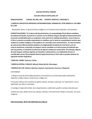 Guías Martha Martinez Tercera Y Cuarta Semana