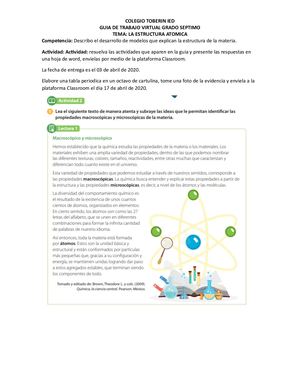 Trabajo Virtual Septimo Atomo