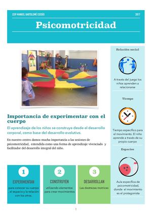 Guías visuales del PEC: Psicomotricidad Infantil