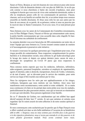 Mot D'accueil Messe 5° Dimanche De Carême 2020