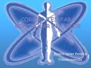 Corrientes para controlar el dolor