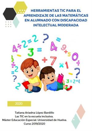 Herramientas Tic Para Aprendizaje De Matemáticas En Alumnado Con Discapacidad Intelectual Moderada