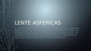 Lente Asféricas