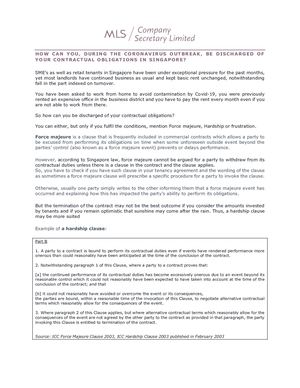 Force Majeure Hardship Or Frustration