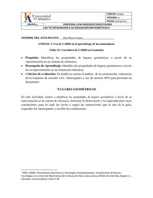 Lugares Geométricos(1)