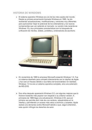 Historia De Windows