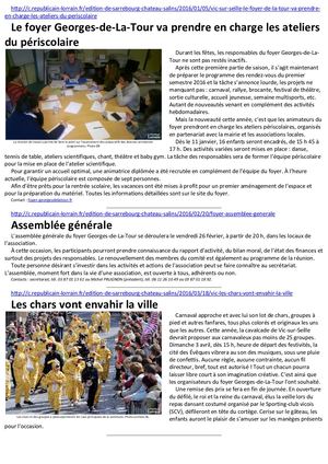 Revue de Presse 2016