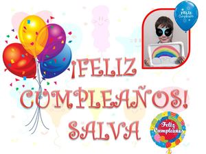 Feliz Cumpleaños, Salva 30-3-2.020