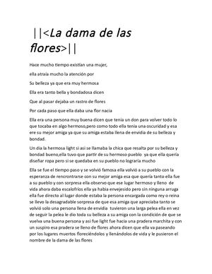 La Dama De Las Flores