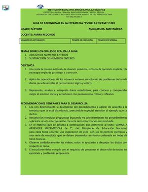 1 Guía Aprendizaje 7º