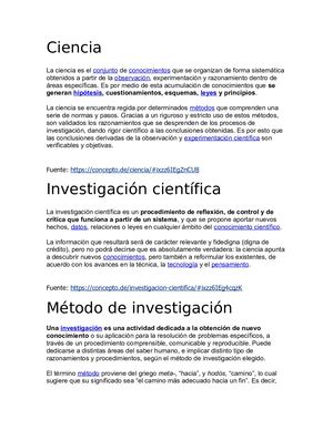 Ciencia