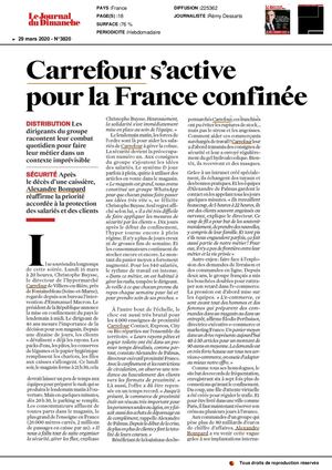 Carrefour S'active Pour La France Confinée