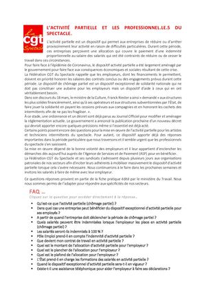 Faq Cgt Spectacle