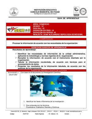 COMERCIO 10° ASISTENCIA ADMINISTRATIVA GUIA N°1