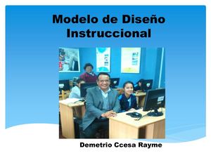 Modelo De Diseño Instruccional Ccesa007
