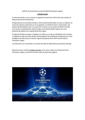 Guía Champions League