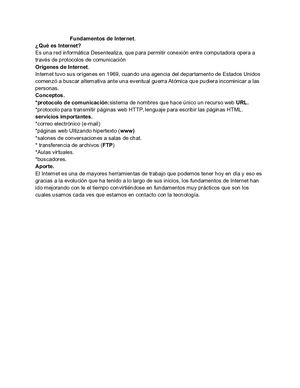Fundamentos De Internet