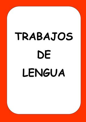 Vuestros Trabajos LENGUA