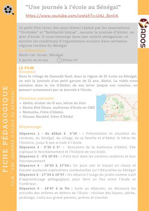 Une Journée à L'école Au Sénégal