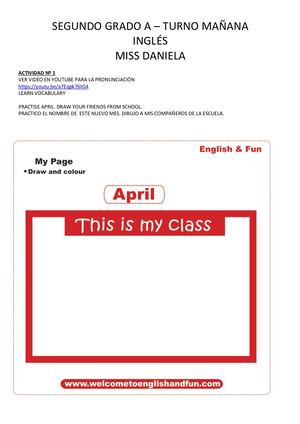 2º Grado A Daniela Ingles