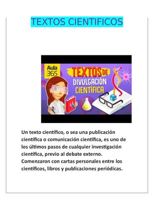 TEXTOS CIENTIFICOS